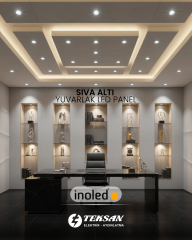 İnoled 6W Sıva Altı Yuvarlak LED Panel (Beyaz Kasa-4000K) 2706-03