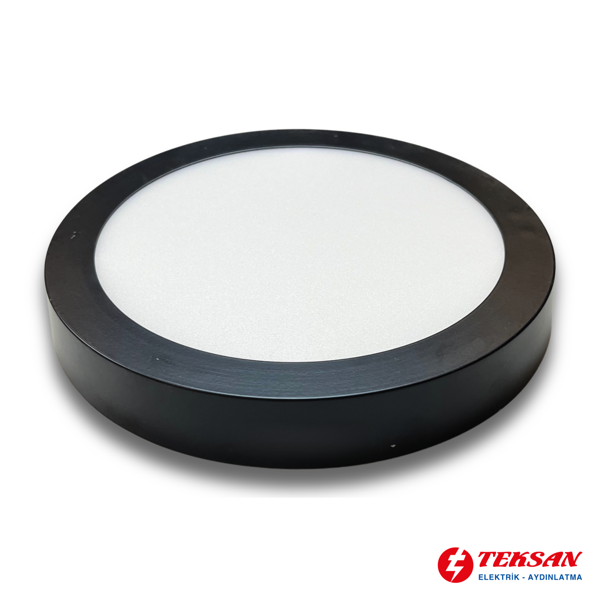 İnoled 18W Sıva Üstü Yuvarlak LED Panel (Siyah Kasa-3000K) 2771-02