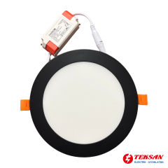 İnoled 12W Sıva Altı Yuvarlak LED Panel (Siyah Kasa - 3000K) 2812-02