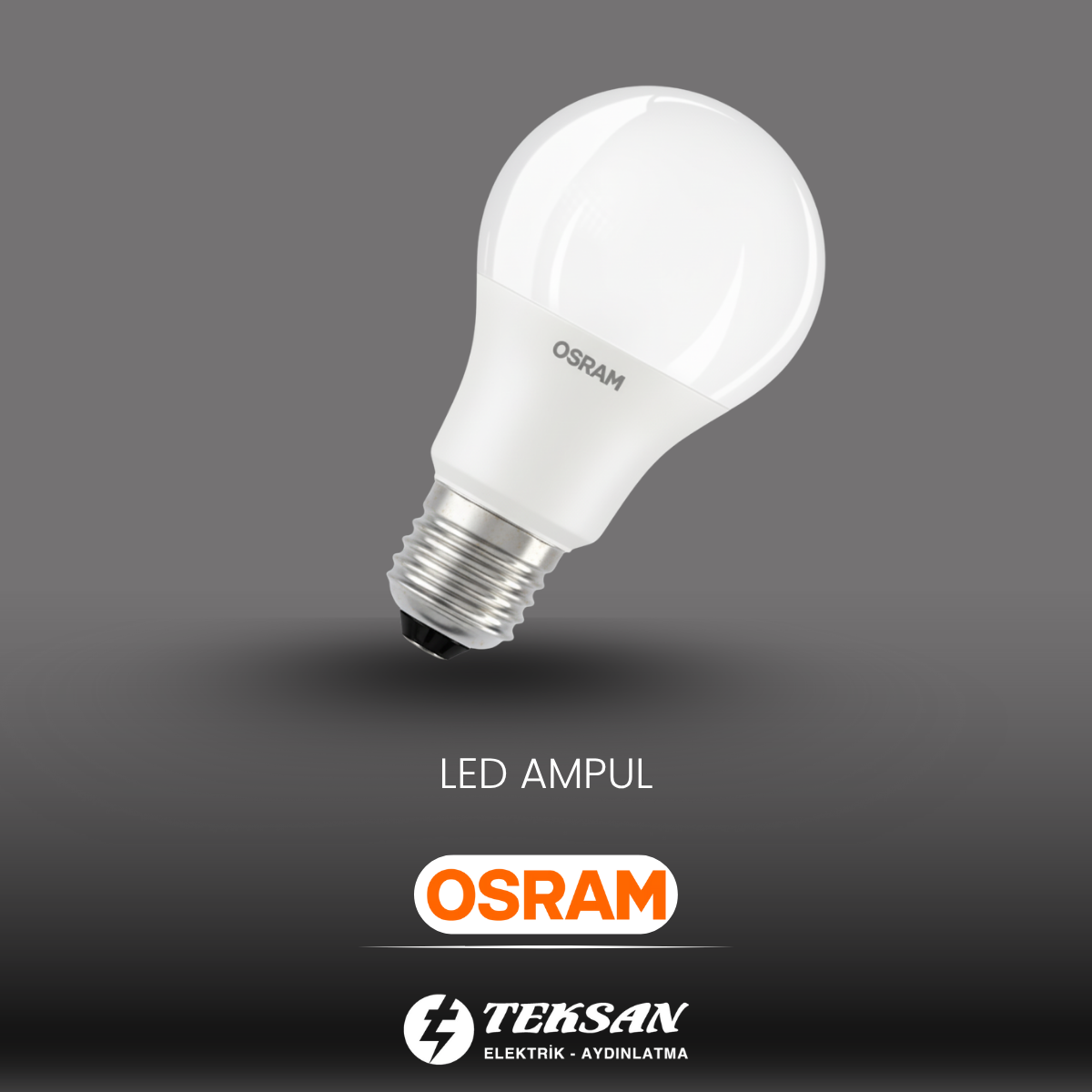 10 Adet OSRAM LED Ampul 8,5W E27 6500K VALUE OSRAM